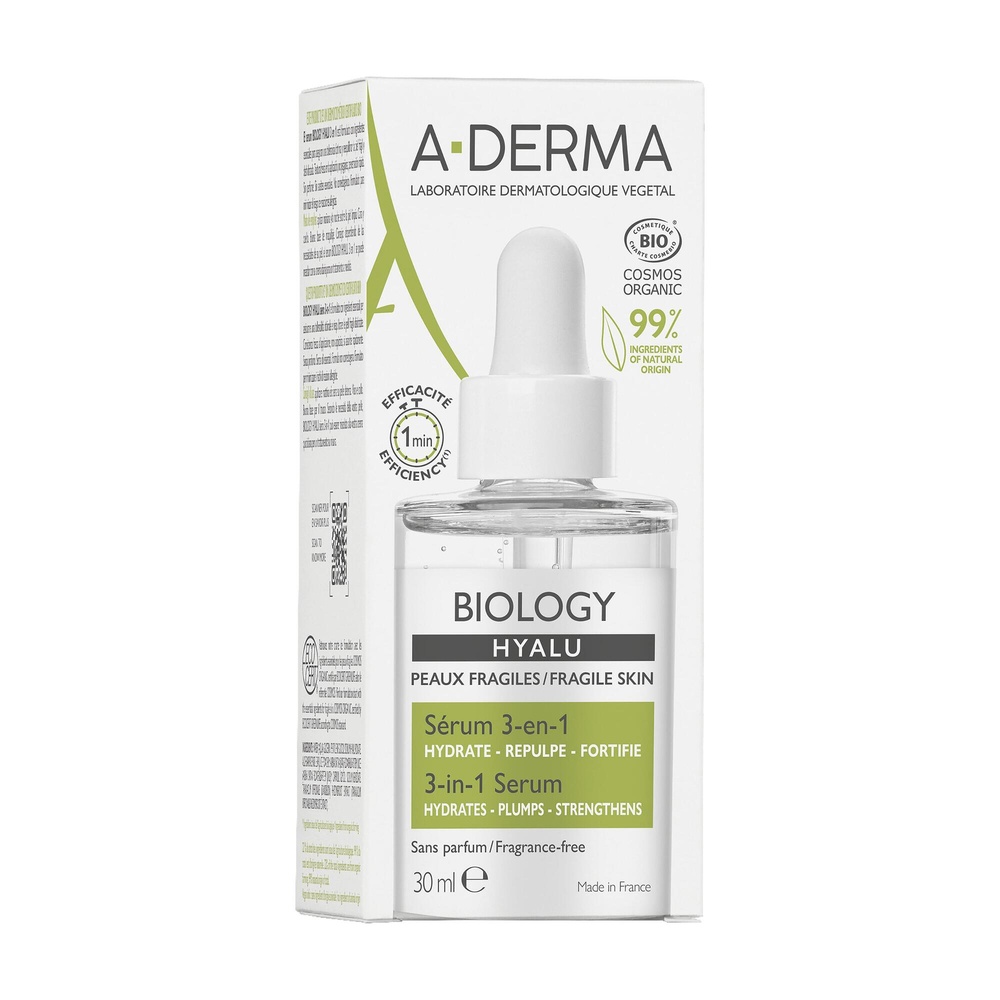 A-Derma Sérum 3-en-1 BIOLOGY HYALU 30 ml Sérum
