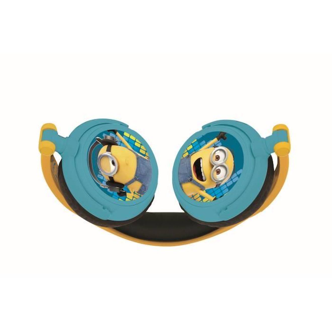 Casque stéréo filaire pliable Les Minions jaune