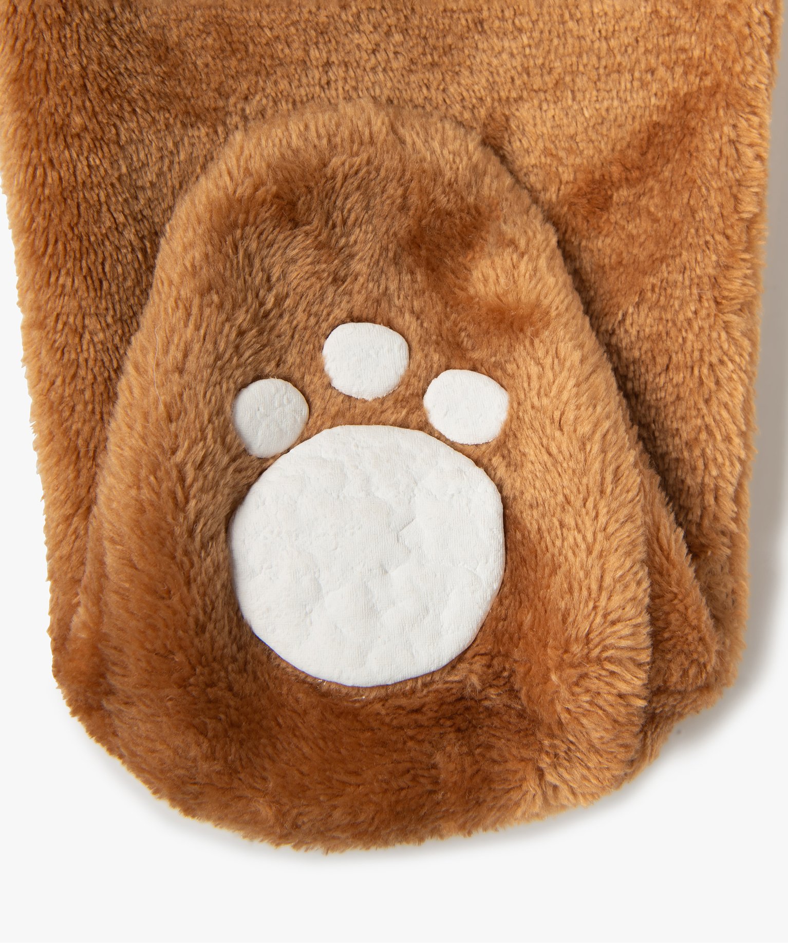 Surpyjama chaud et doux à capuche motif écureuil marron | GEMO