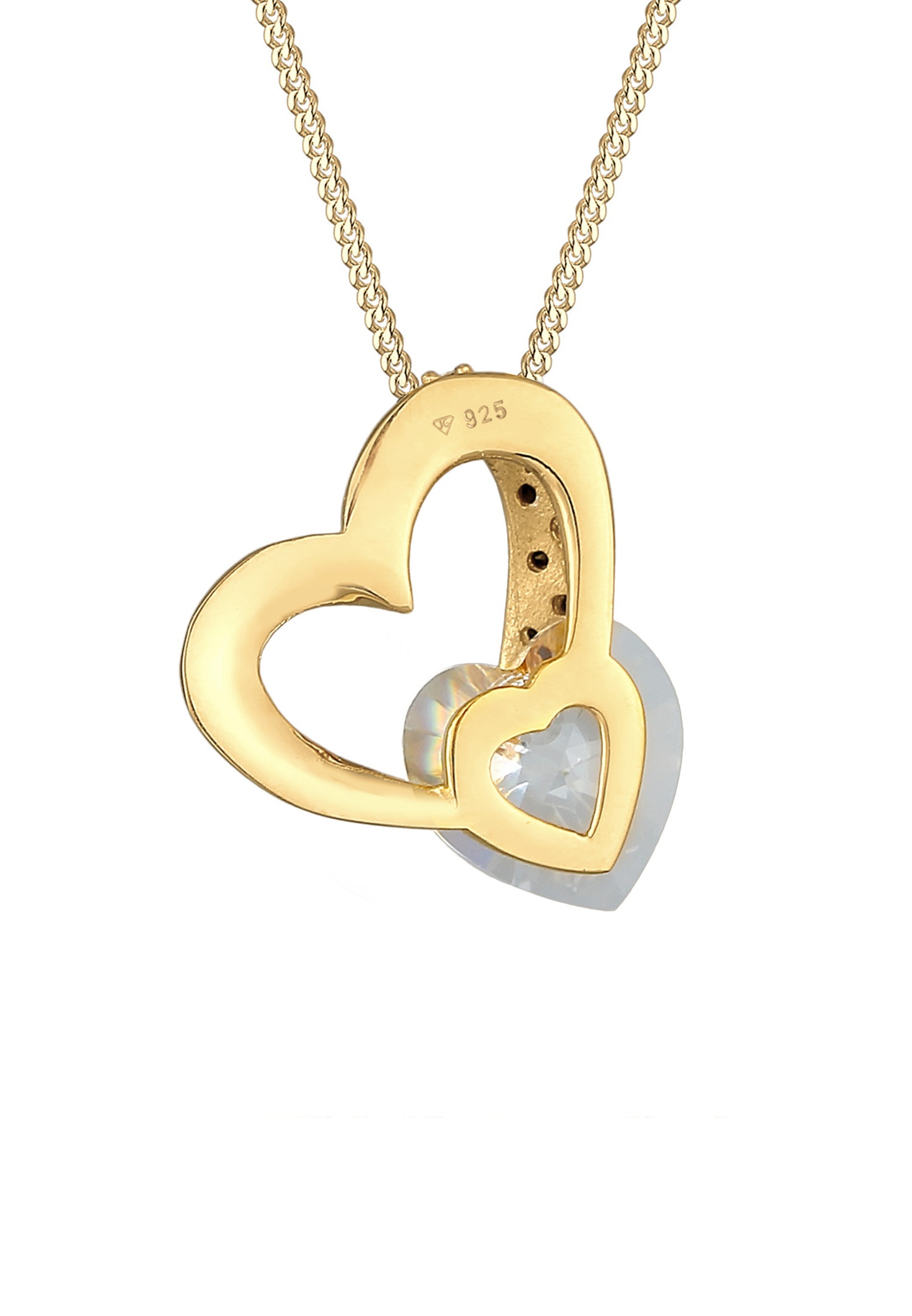 Cuore glamour da donna Elli con cristallo in argento sterling 925