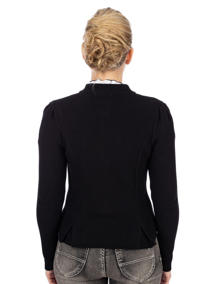 AlpSpur Strickjacke BIOSTYLE2 in schwarz günstig kaufen