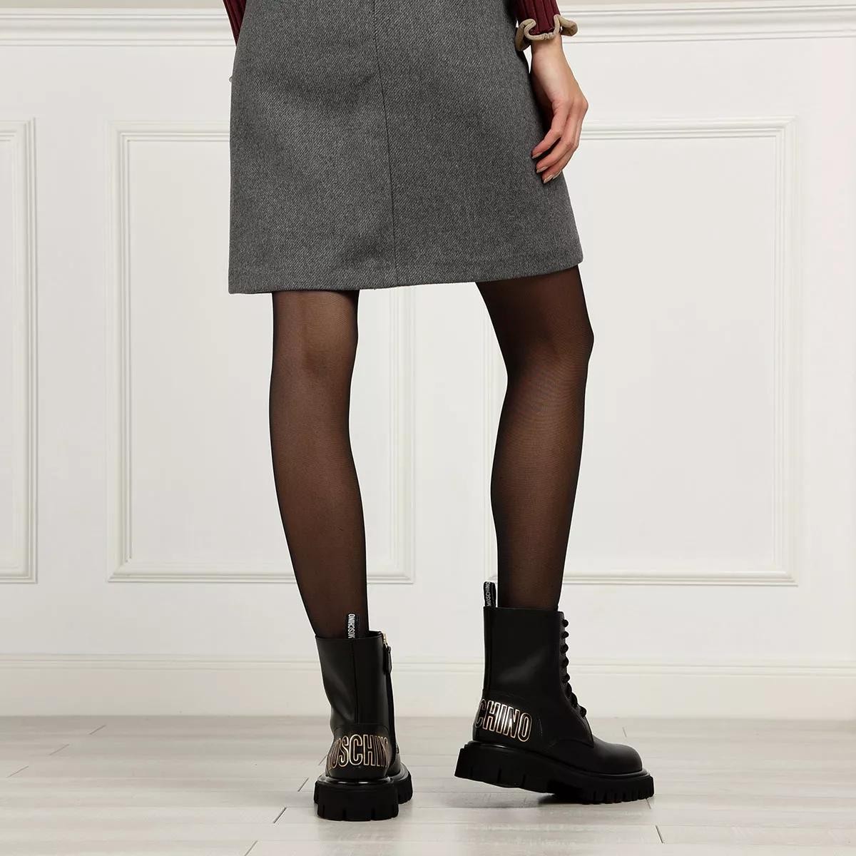 MOSCHINO Stiefeletten schwarz Schnürstiefel