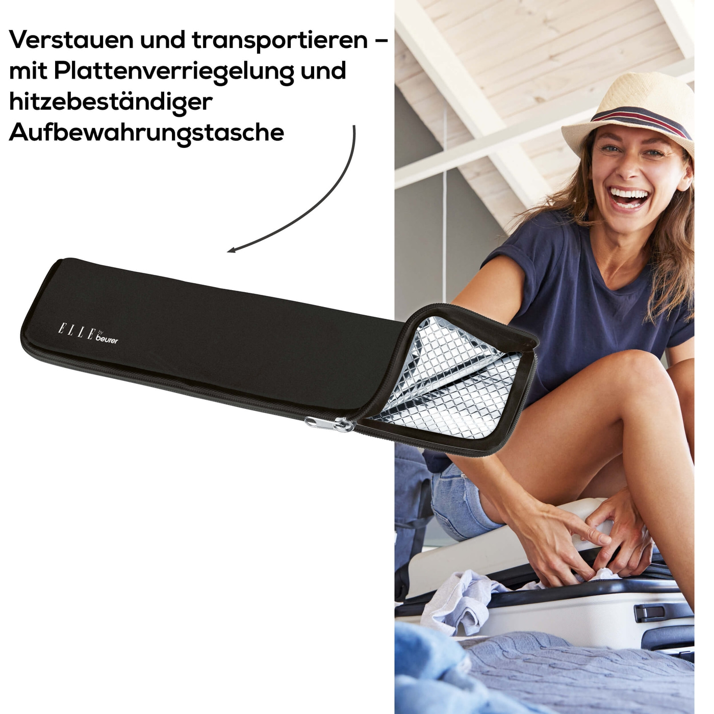 Beurer Haarglätter - HS 80-Glätteisen mit 3 Stufen Ionen Funktion & Schutzfunktion fürs Haar