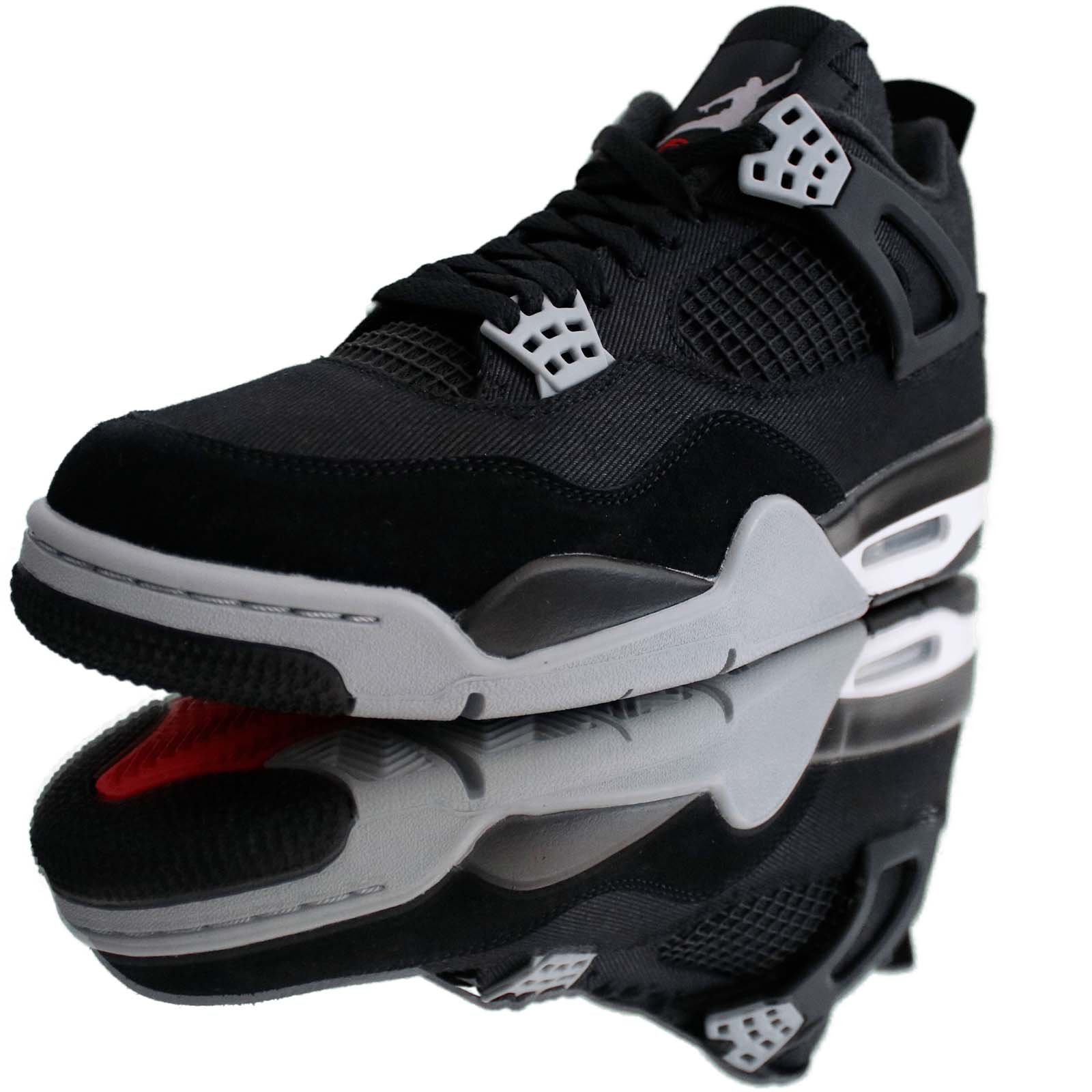 Air Jordan 4 Black Canvas
