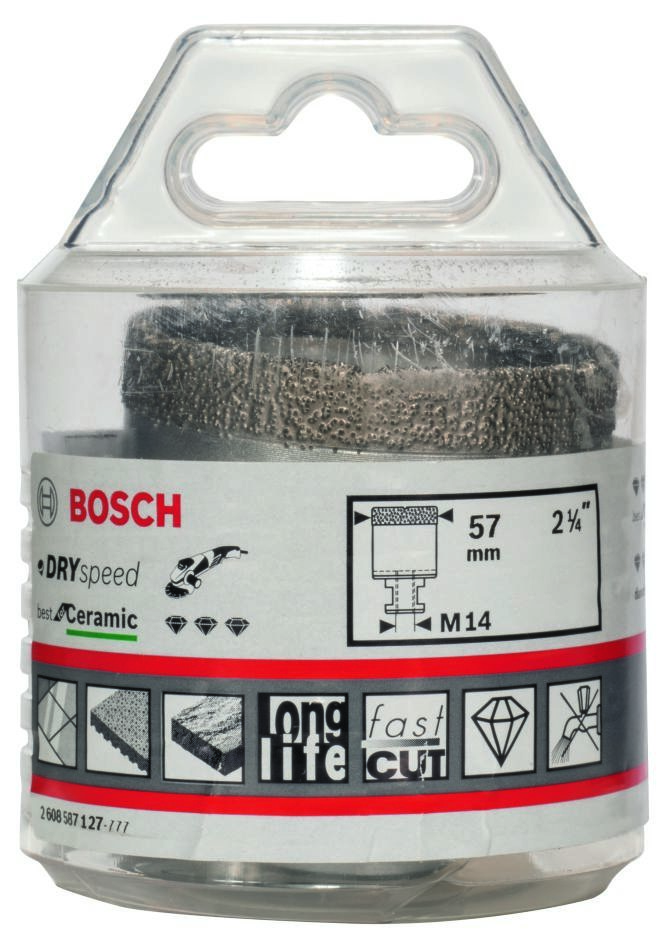 Bosch plavi pribor 2608587127 Dijamantska svrdla za suho bušenje Dry Speed Best for Ceramic 57 x 35 mm
