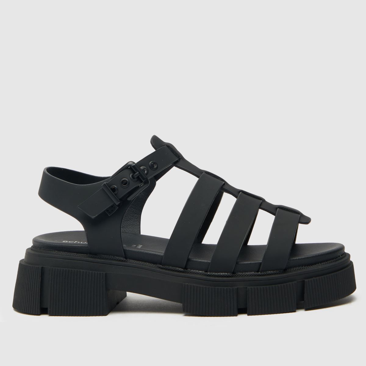 Schuh fekete tigris chunky gladiátor lány ifjúsági szandál