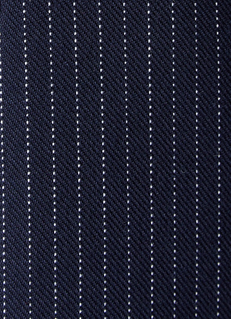 Robe bustier mini Laylee de JOSH V, à fines rayures et boutons décoratifs