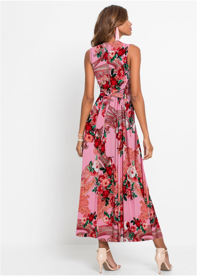 Maxikleid mit Wickeldetail