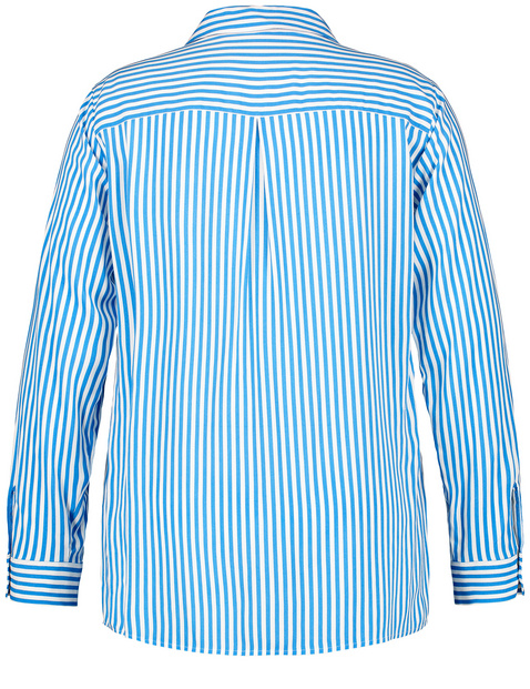 Gestreifte Bluse mit Pailletten-Dekor