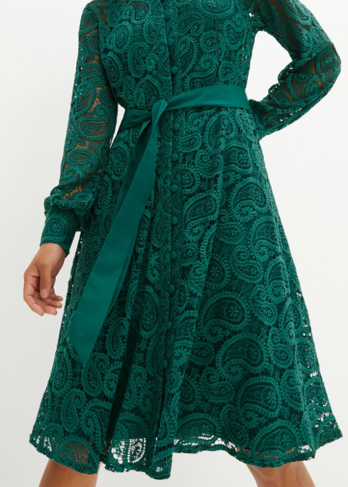 Spitzen-Hemdblusenkleid