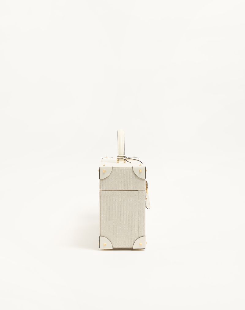 Valentino Garavani 7-delt parfumeæske, 100 ml, i kanvas, kalveskind og metalnitter