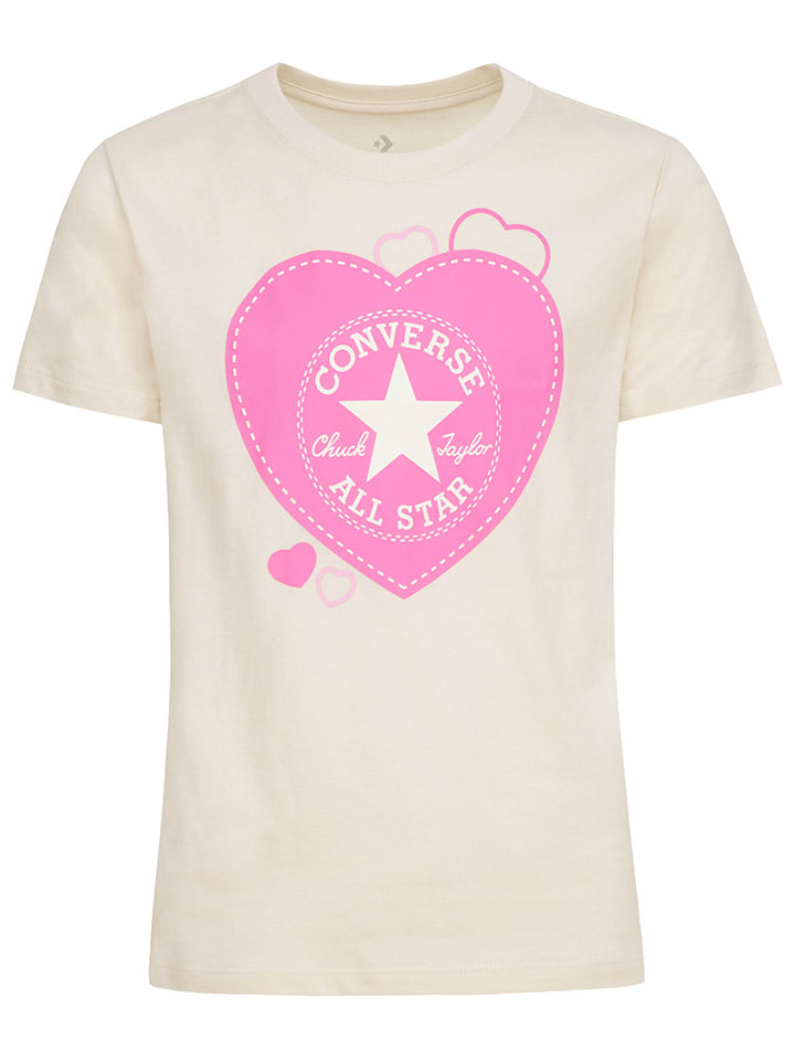 Converse Shirt in Creme/ Pink günstig kaufen