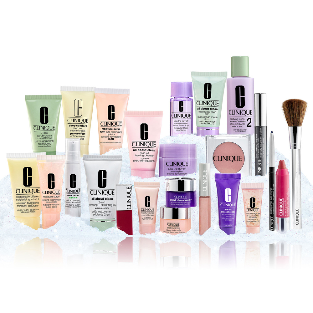 Clinique Calendrier de l'Avent Coffret 24 produits soin et maquillage