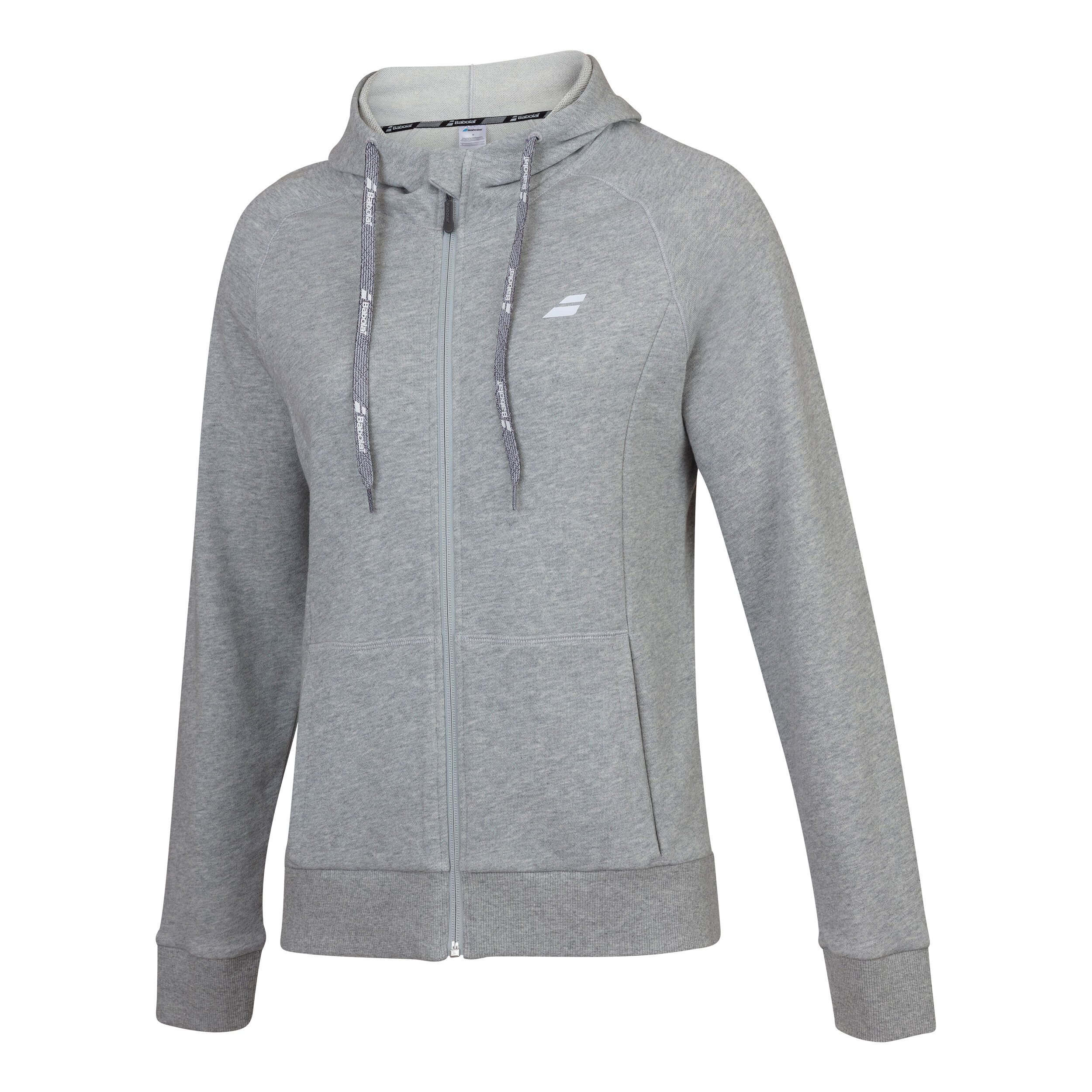 Exercise Sweatjacke Damen - Hellgrau, Weiß