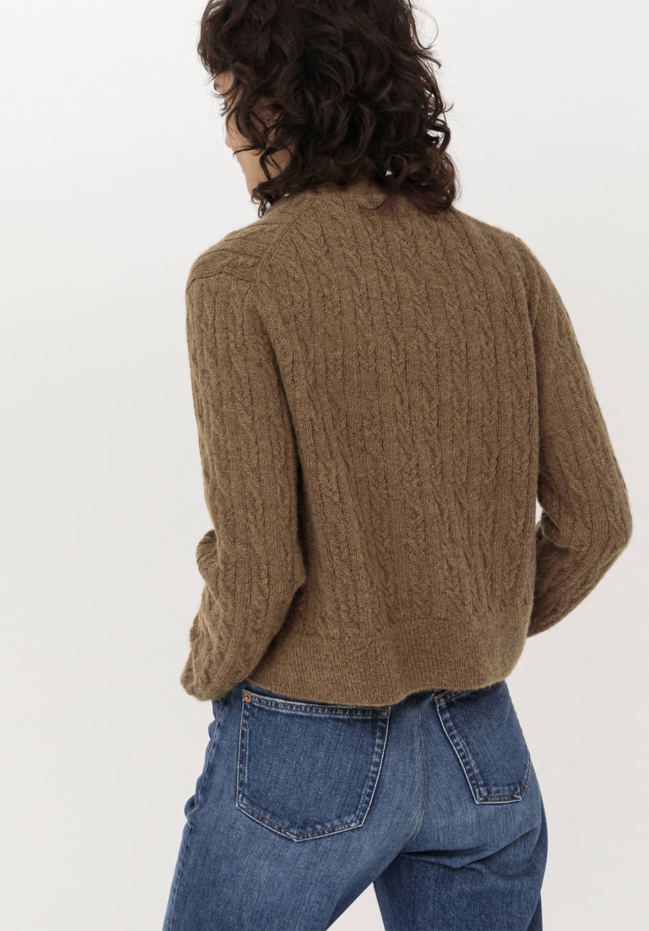 Strickjacke aus reinem Baby-Alpaka