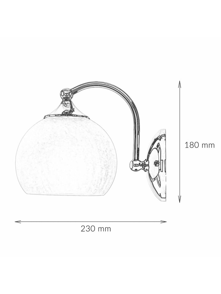 Licht-Erlebnisse Wandlampe in Chrom Weiß günstig kaufen onesize