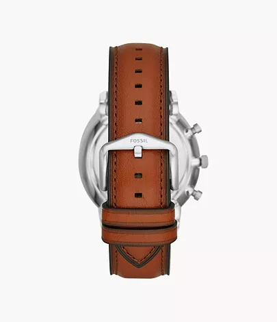 Fossil Set Uhr Neutra Chronograph Leder braun Armband