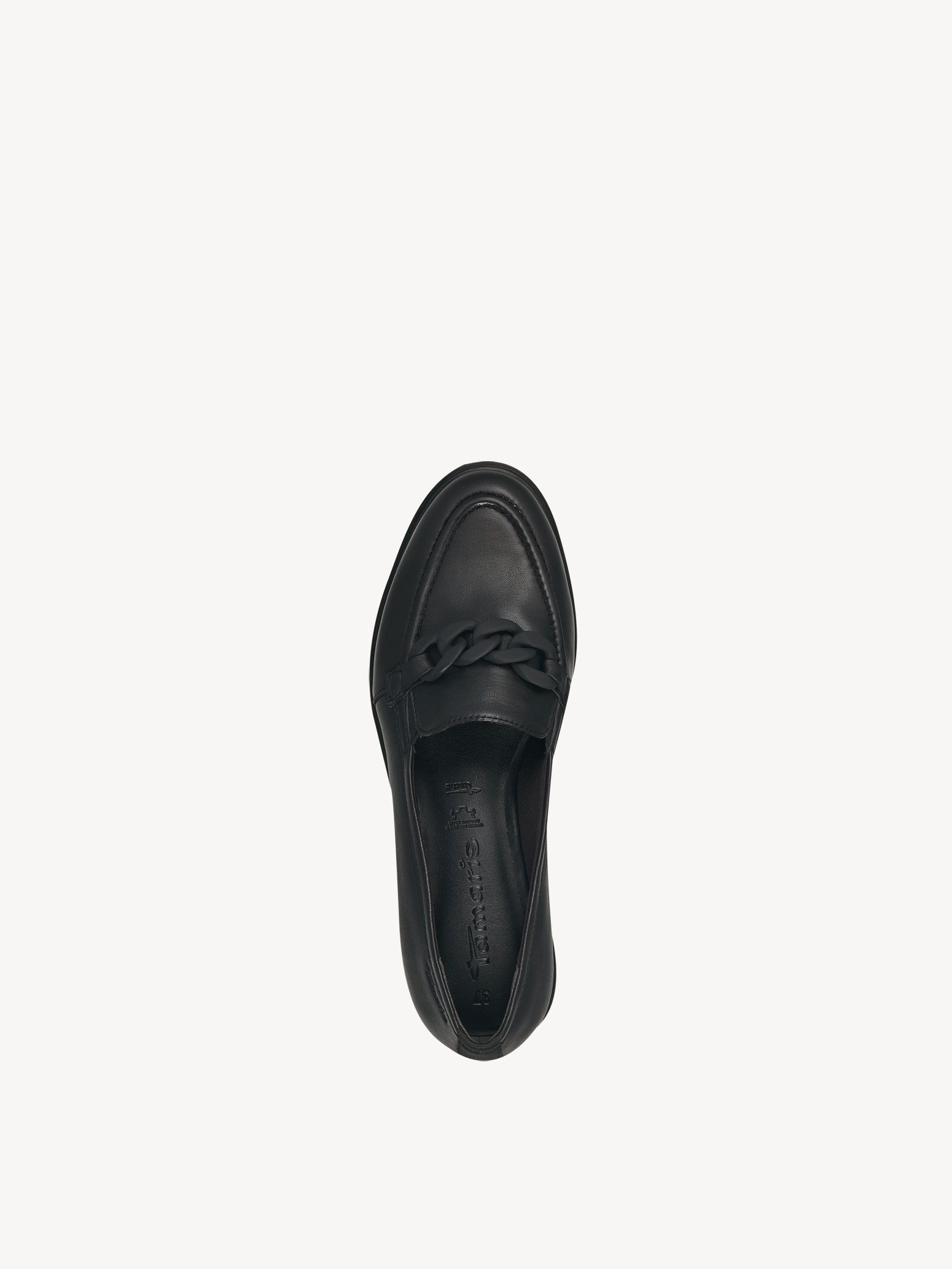 Slipper en cuir - noir