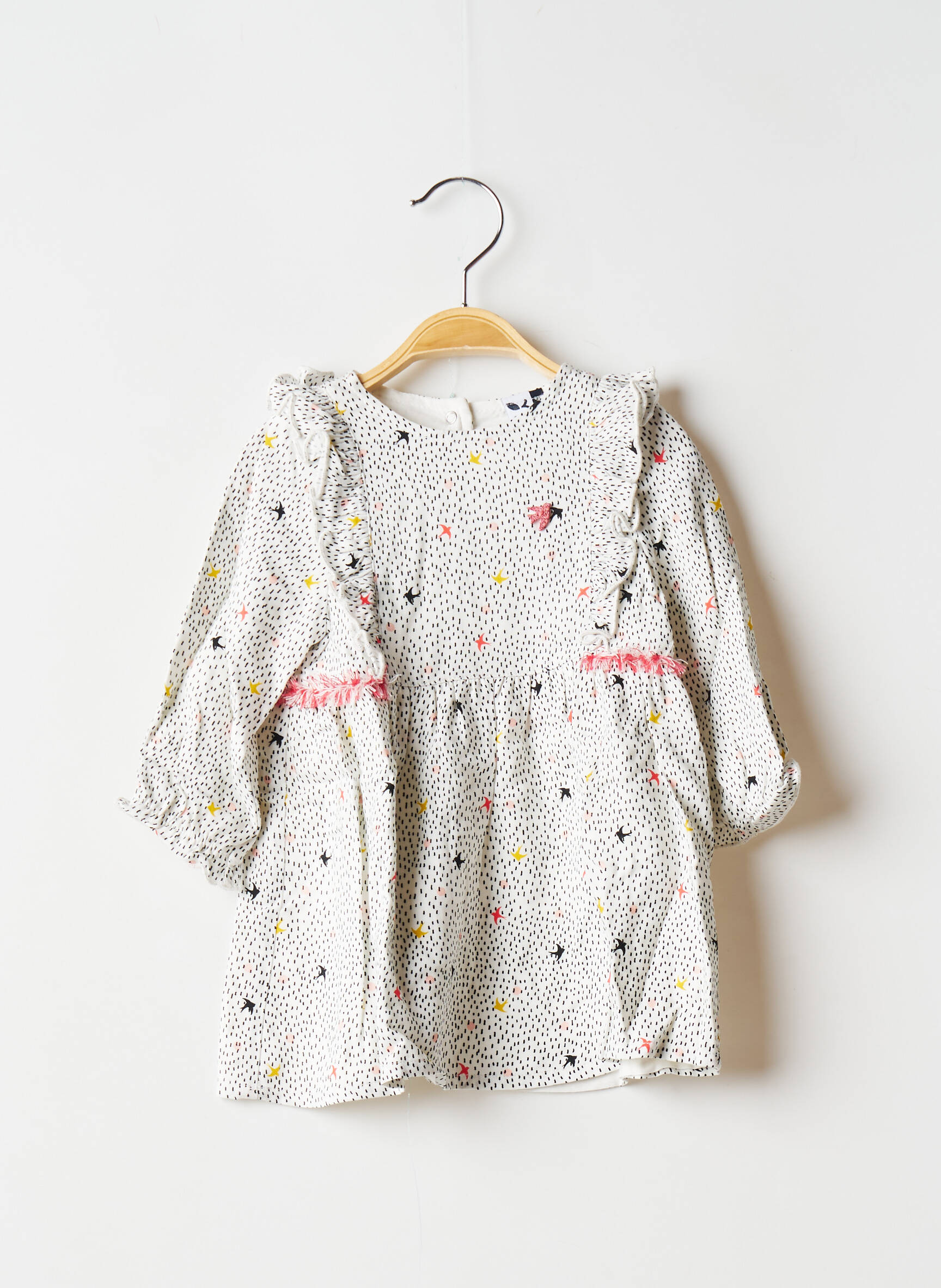 3 Pommes Robes Mi Longues Fille couleur blanc