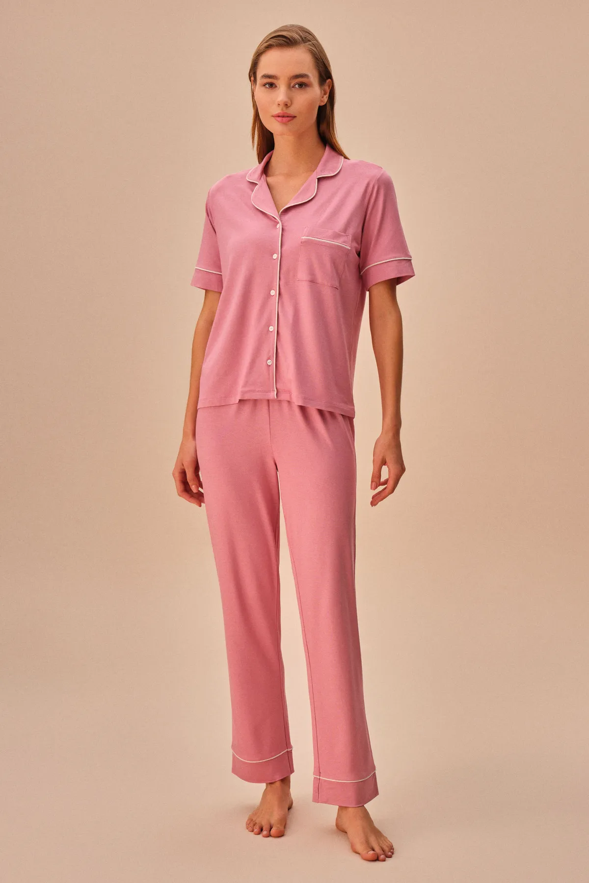 SUWEN  Misty Maskulines Pyjama-Set