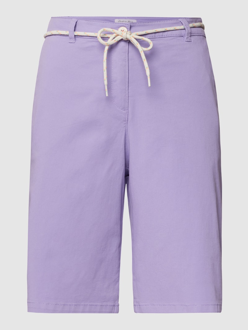 Bermudas mit seitlichen Eingrifftaschen in flieder