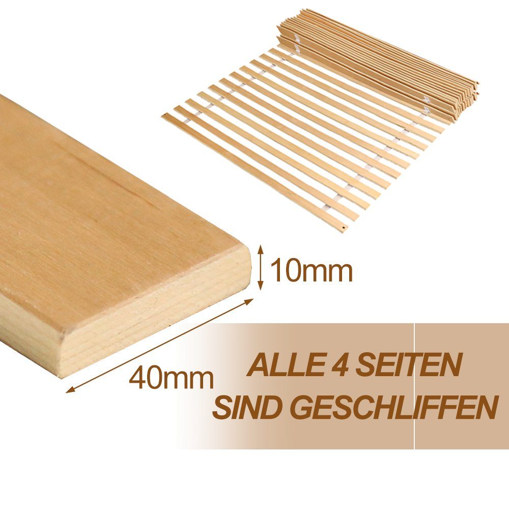 Rollrost Rollrost,90x200cm, nicht verstellbar,extrem stabil,mit 28 Leisten, Lospitch