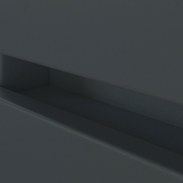 Midi-Schrank Bristol, 40 cm, grau/graphitgrau