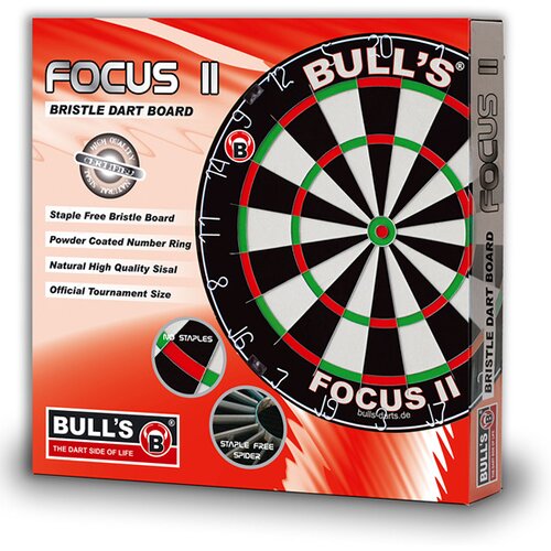 BULL'S DARTBOARD FOCUS II BRISTLE DART BOARD