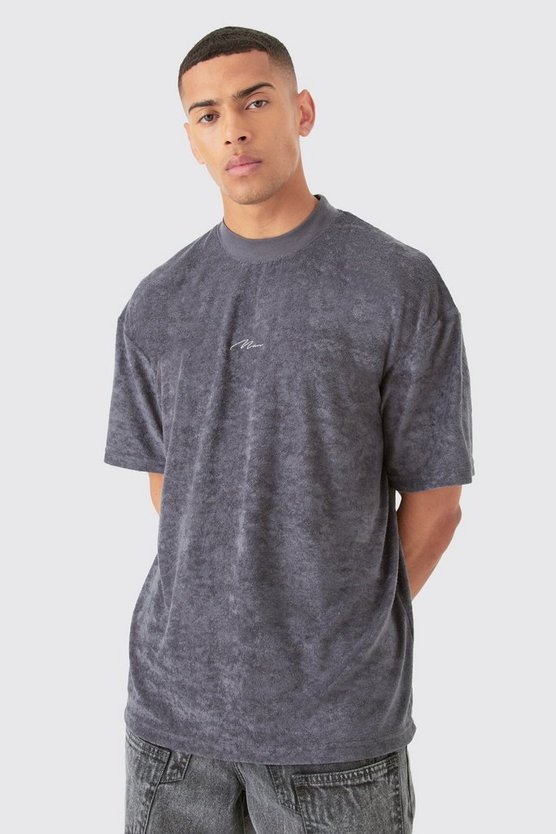 Oversize Frottee Man Signature T-Shirt