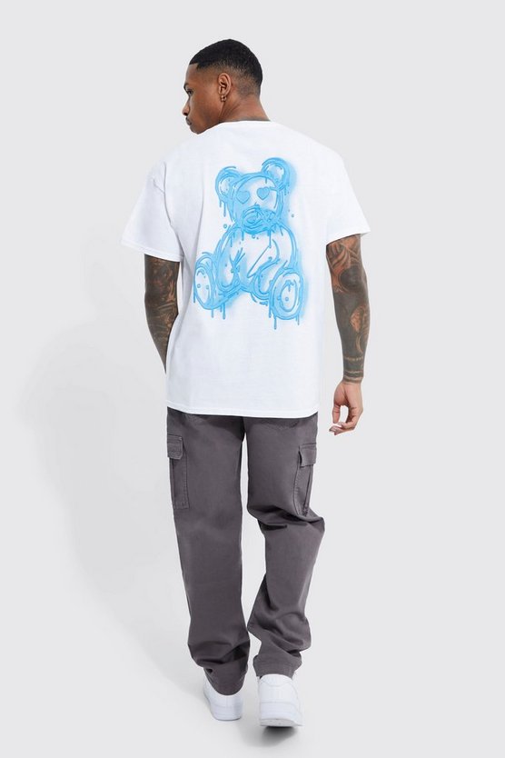 T-Shirt mit Teddy-Print