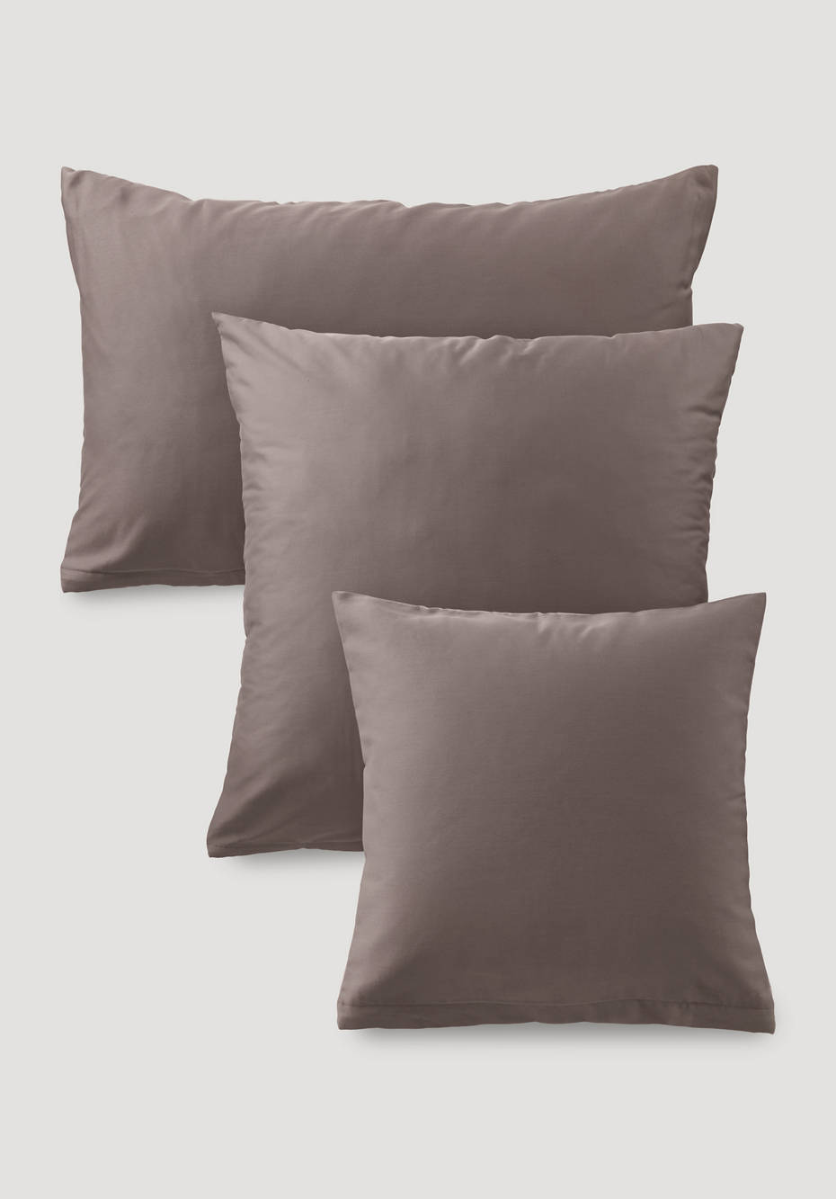 Satin Wende-Kissenbezug aus reiner Bio-Baumwolle