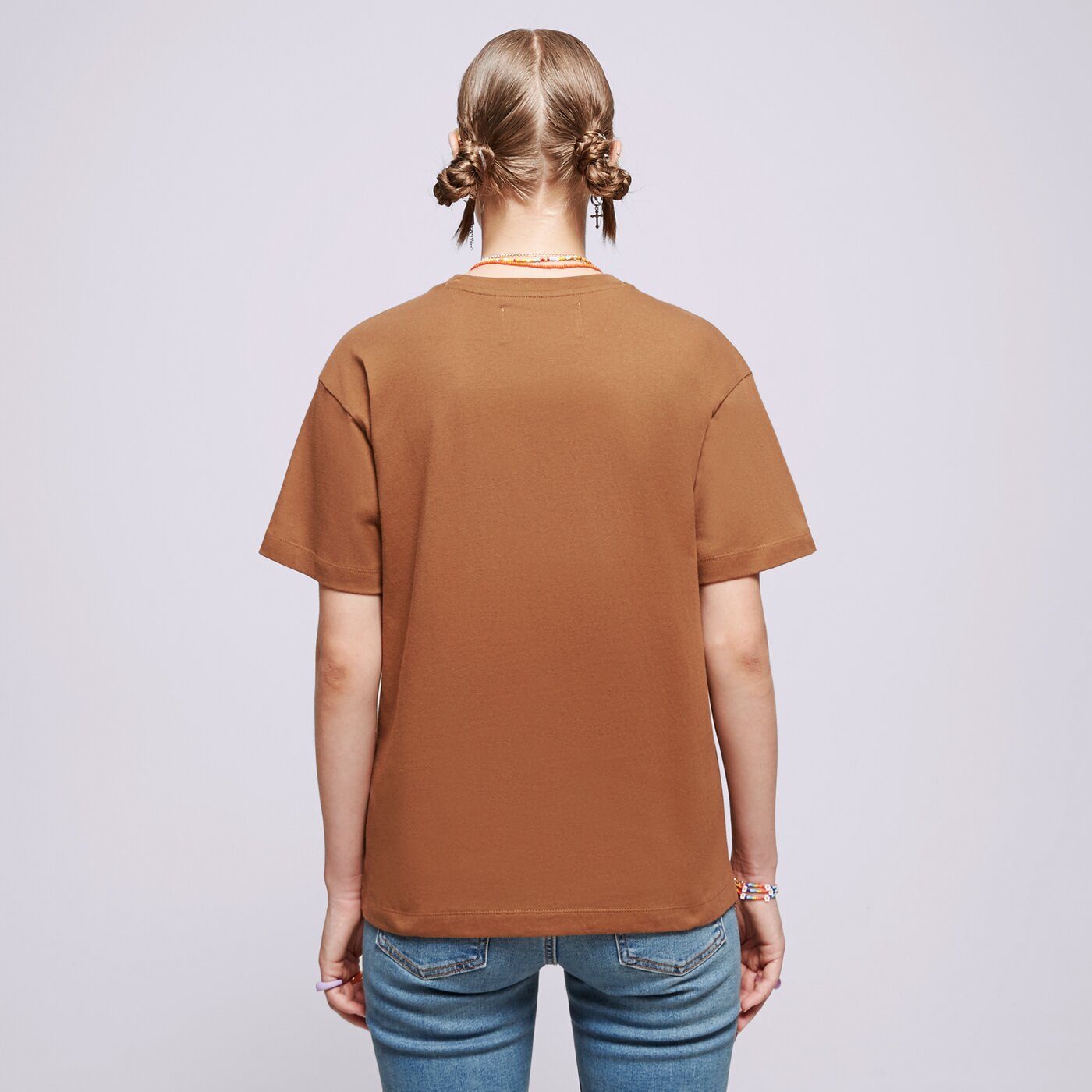 CHAMPION T-SHIRT CREWNECK T-SHIRT Braun