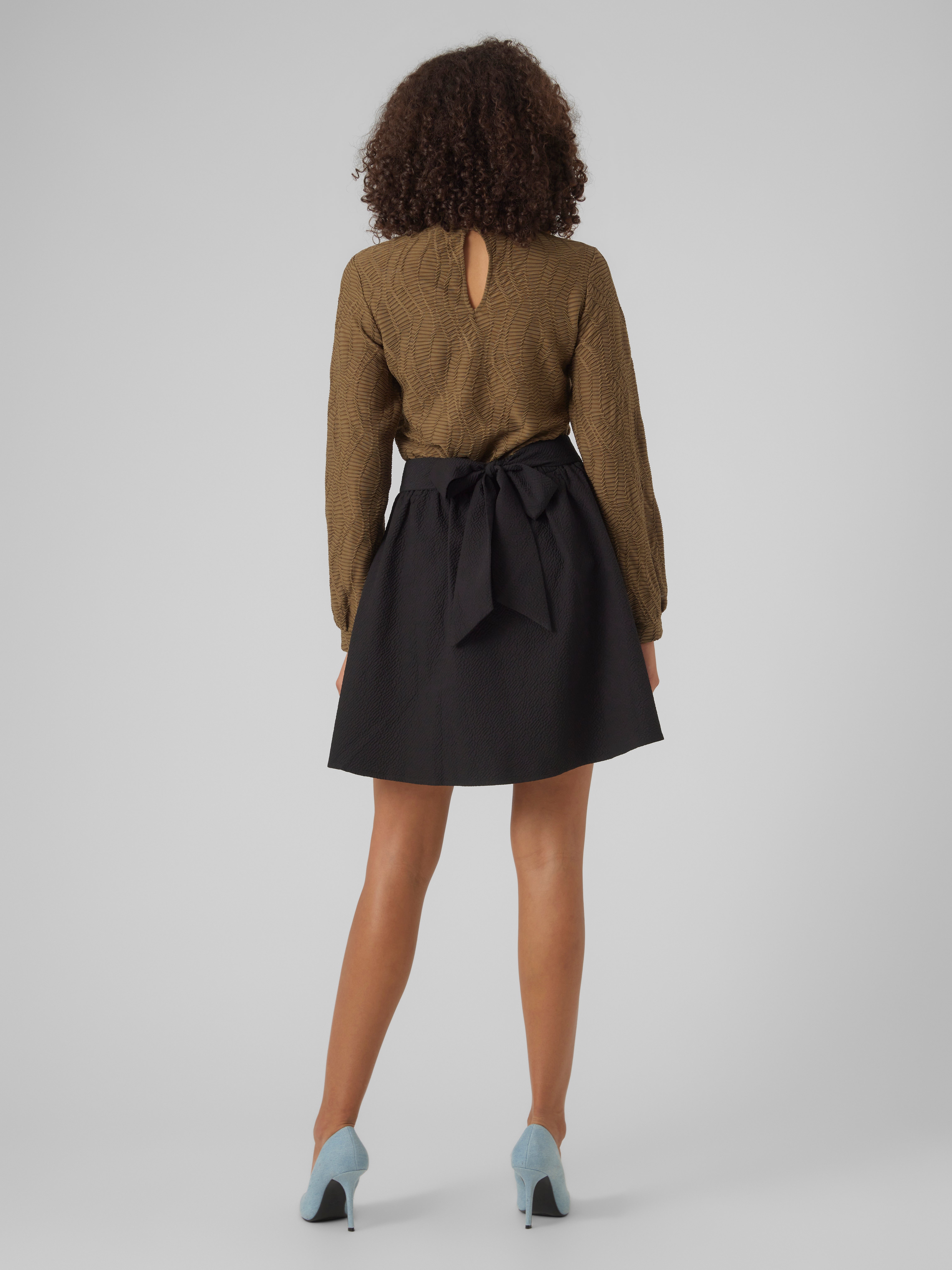 VMLEXI Hohe Taille Kurzer Rock