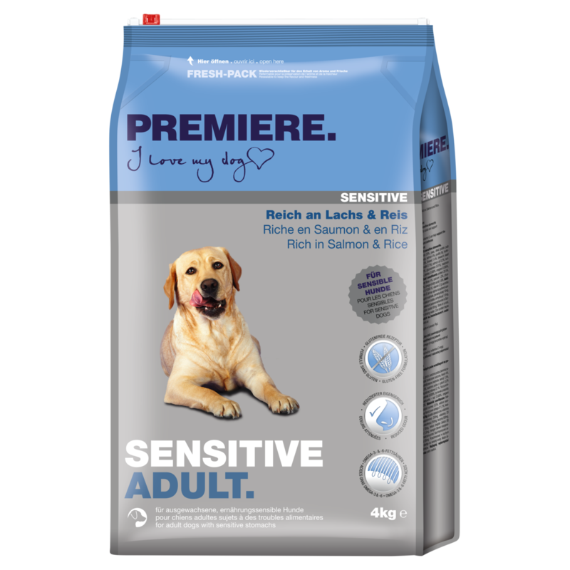 PREMIERE Hundetrockenfutter PREMIERE Sensitive Adult Lachs 4 kg