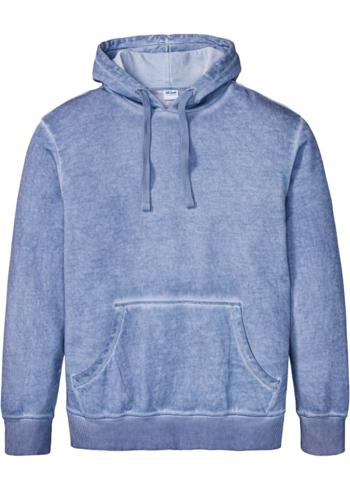 Kapuzensweatshirt in gewaschener Optik, Loose Fit