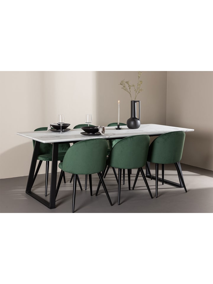 ebuy24 Essgruppe Malaga (7-teilig) Grün 200 x 90 cm günstig kaufen onesize