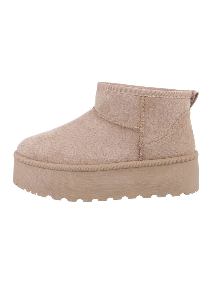 Ital-Design Stiefelette in Hellbraun günstig kaufen