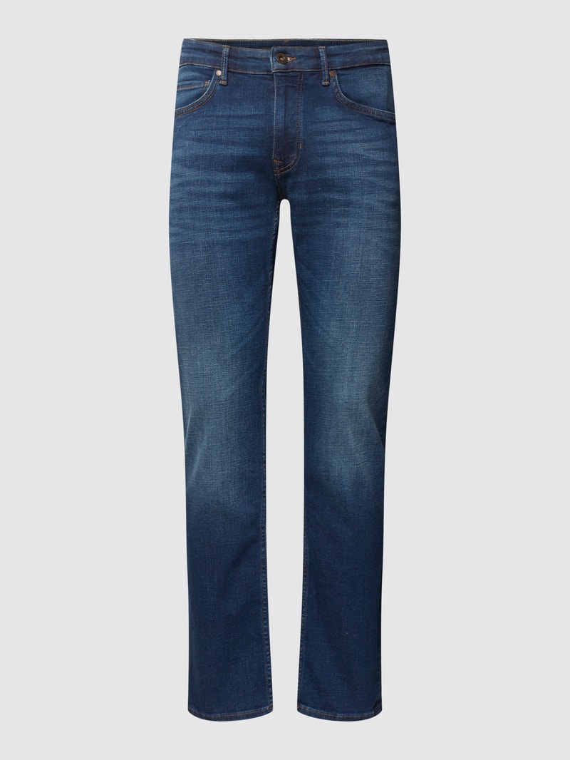 Shaped Fit Jeans im 5-Pocket-Design Modell 'Sjöbo' in dunkelblau