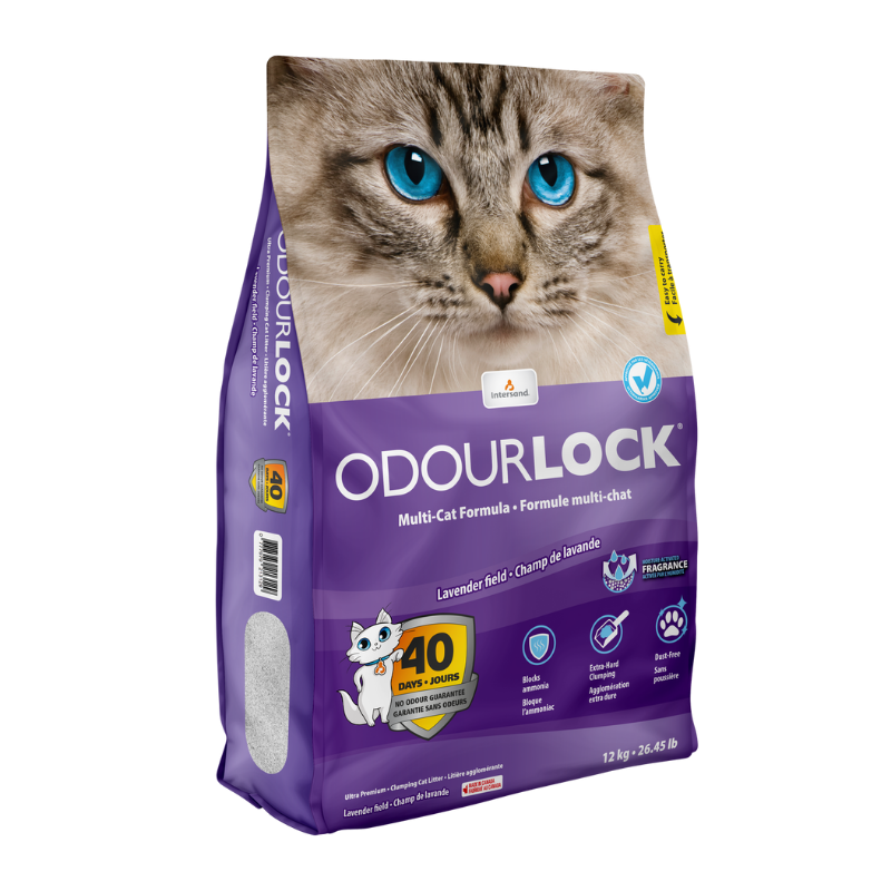 Intersand Katzenstreu Intersand ODOUR LOCK Lavender 12kg