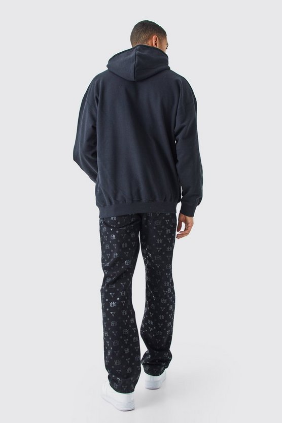 Oversize Hoodie mit Hidden Hills Print