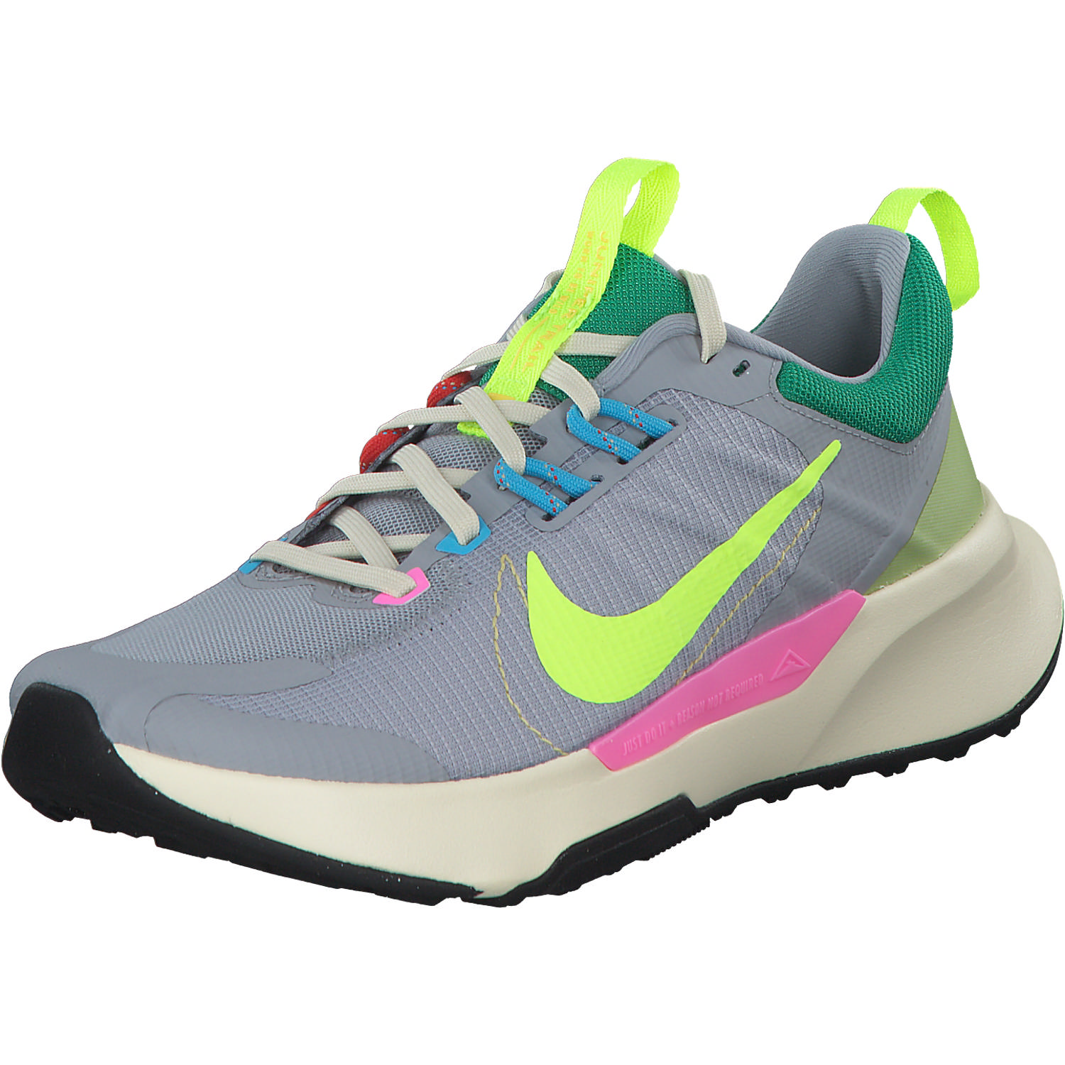 Nike Juniper Trail 2 DM0821, Sneakers Low, Damen, wolf grey/volt gold/st green