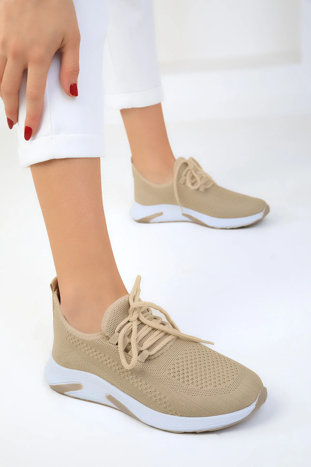 SOHO  Beige Damen Sneakers 18953