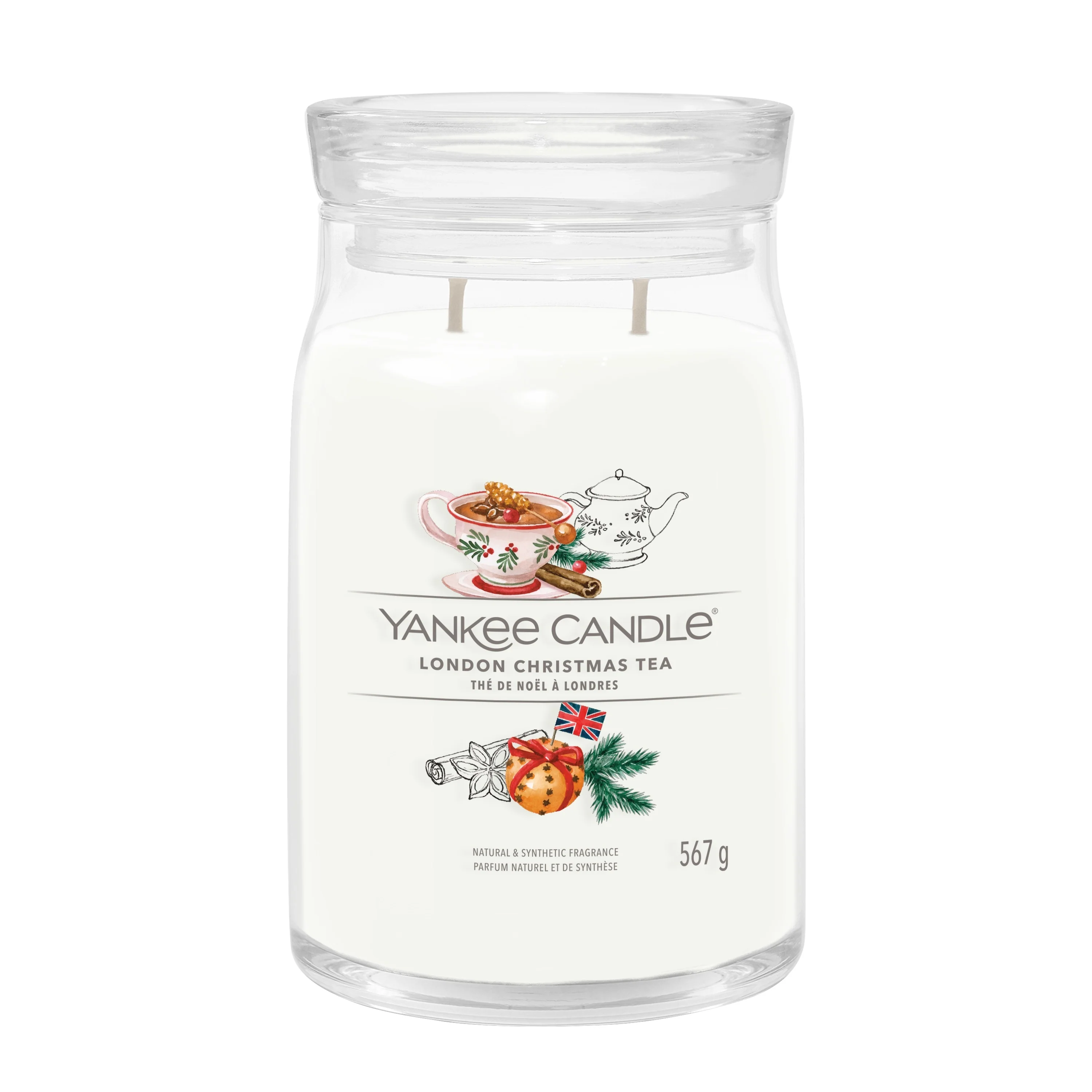 Vela aromática Signature Jar Candles London Christmas Tea