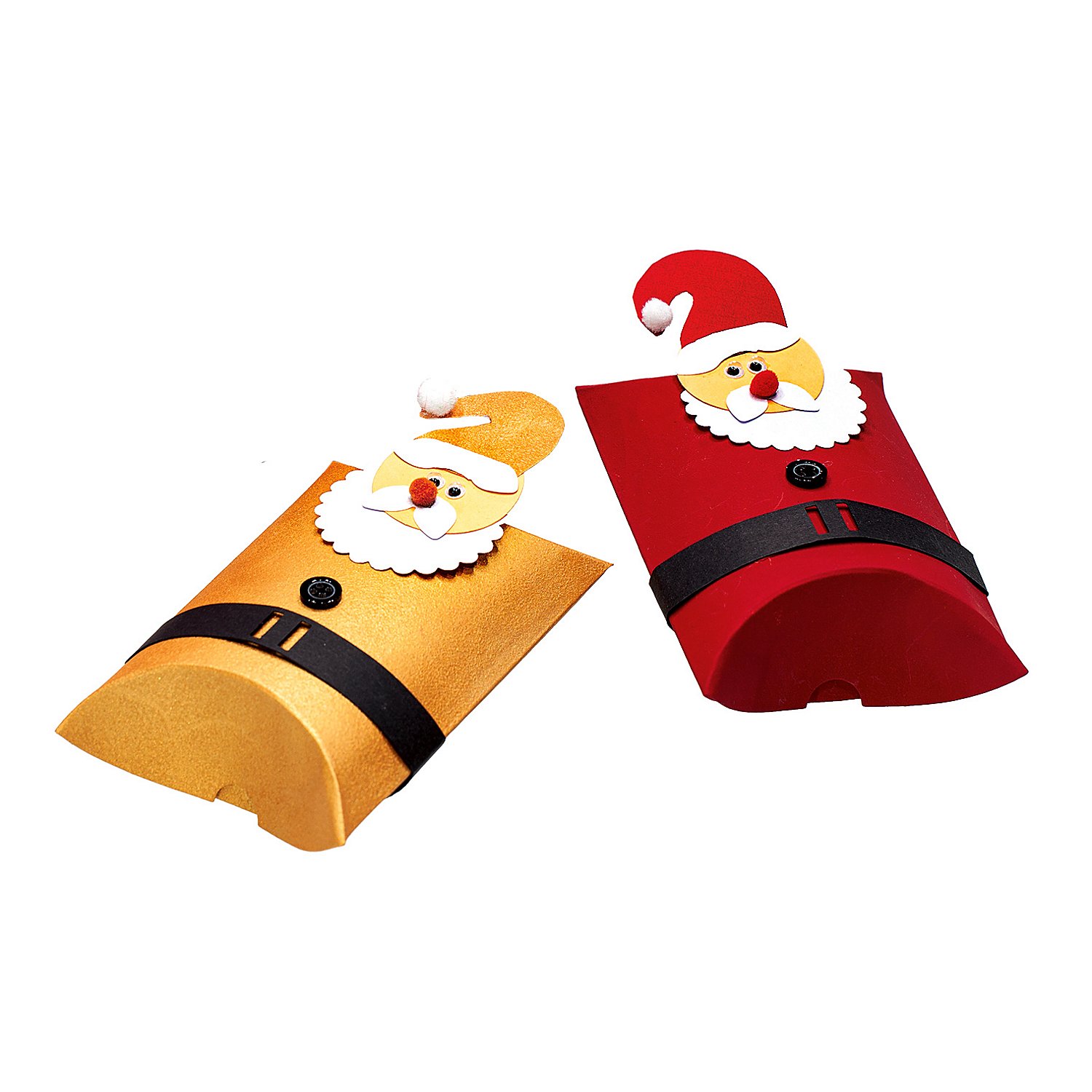 Kraftpapier-Faltschachteln, braun, 2 Größen, 12 Stück