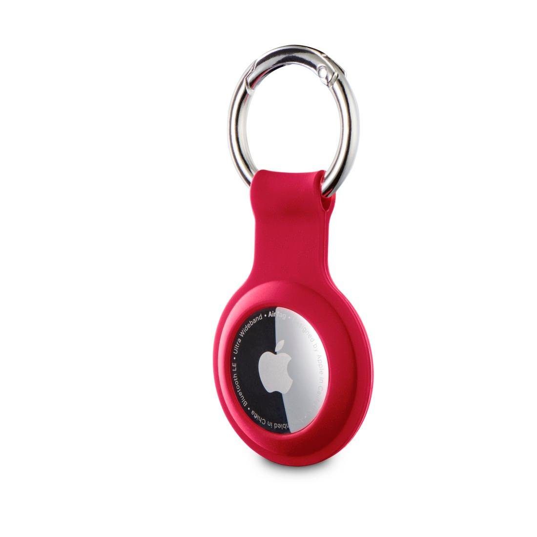 Hama Schlüsselanhänger Edge Protector Schutzhülle für Apple AirTag aus Silikon, mit Karabiner