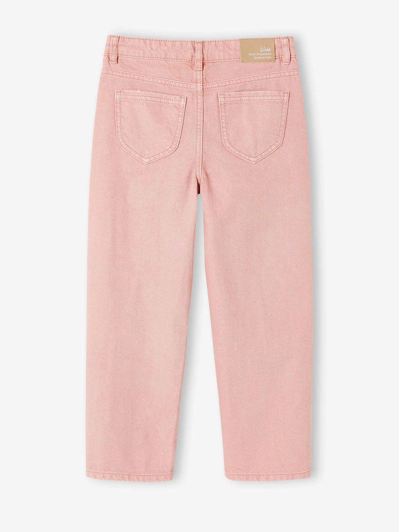 Vertbaudet Gerade Mädchen Hose, Hüftweite REGULAR - blush