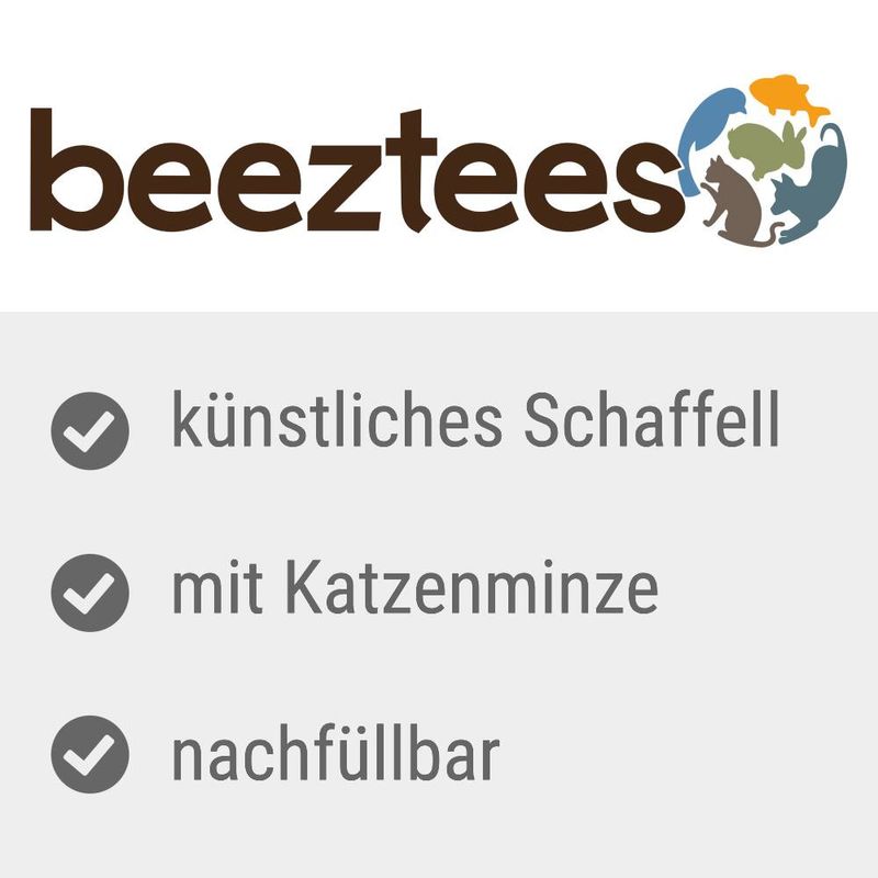 beeztees Katzenspielkissen Zac mit Katzenminze