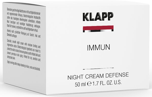 KLAPP Skin Care Science Immun Night Cream Defense Nachtcreme
