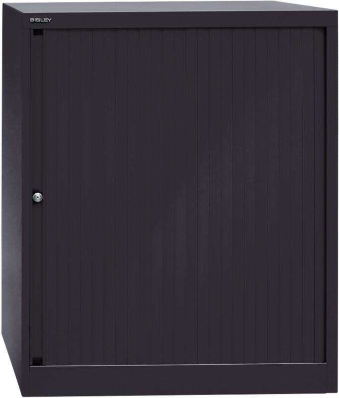 Bisley Rollladenschrank EuroTambour Schwarz 800 x 430 x 1.030 mm