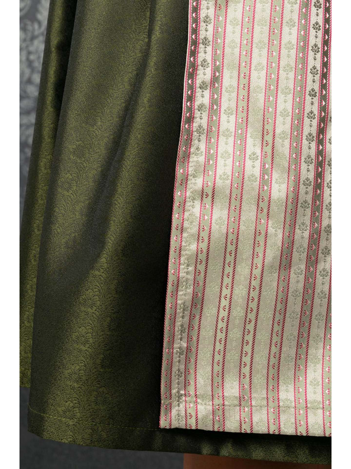 Edelnice Midi Dirndl Adele in grün, rosé günstig kaufen
